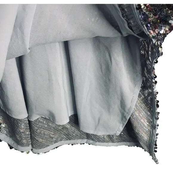 For Love and Lemons Showtime Sequin Mini Dress Womens Small Multicolor NWT $255 - Picture 10 of 13